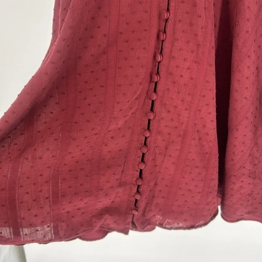 Madewell Burgundy Mini Dress - Picture 8 of 12